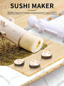 Quick Sushi Maker Roller Rice Mold Vegetable Meat Rolling Gadgets DIY Sushi Device Making Machine Kitchen Ware
